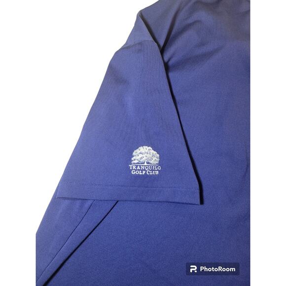 RLX Ralph Lauren Men’s Golf Polo – Size M – Navy Blue – Tranquilo Golf Club –EUC - Picture 8 of 16